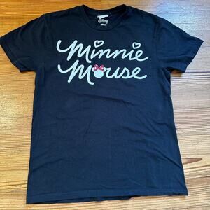 Disney Minnie Mouse black short sleeve shirt SIZE S